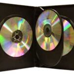 black box for 4 CD or DVD discs