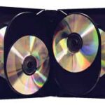 black box for 6 CD or DVD discs