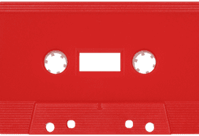 red cassette tape