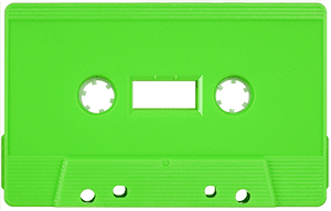 lime green cassette tape