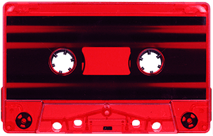 red tint cassette tape
