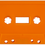 orange cassette tape