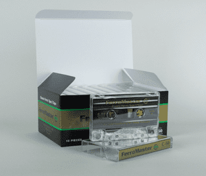 Carton of FerroMaster C256 cassette tapes
