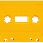 dark yellow cassette tape