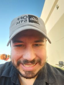 Man wearing hat.