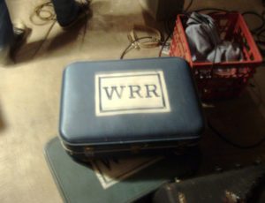 Box with letters WRR on it.