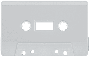 White cassette.