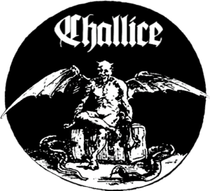 Challice logo with demon.