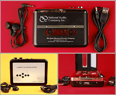 NAC Portable Cassette Player & MP3 Converter - National Audio Company