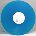 vinyl record pressing - basic color blue